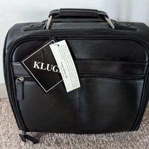 Kluge underseat carry-on leather bag